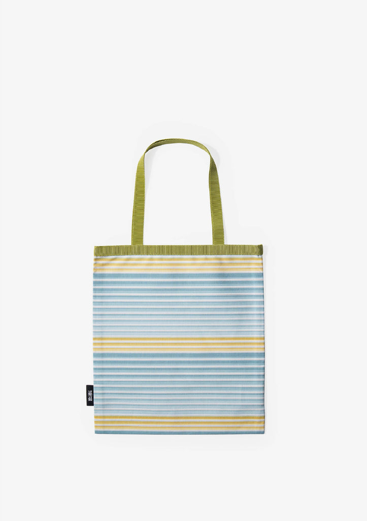 リボンバッグ（#153 コバルトの調べ） ｜小倉織｜小倉 縞縞