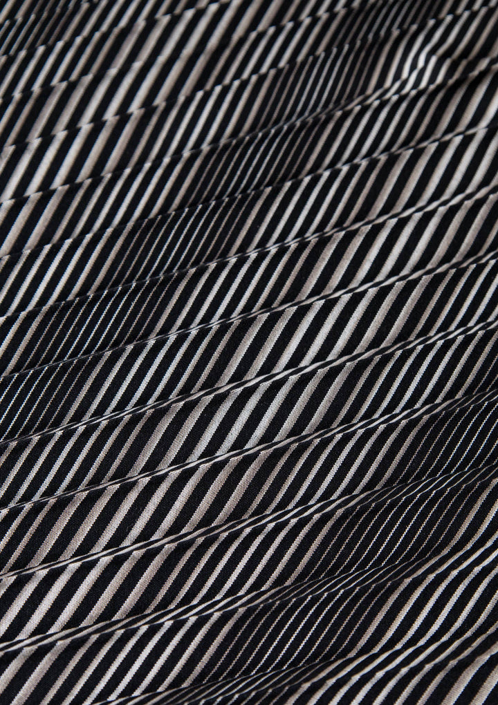 アートプリーツストール（#131 無彩キュービック） ｜小倉織｜小倉 縞