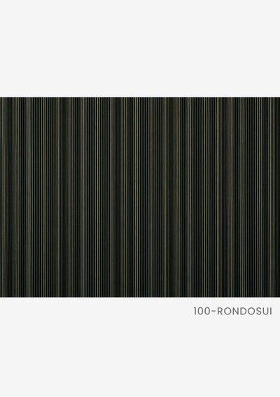 翠と白ストライプ 「ロンド翠」の生地