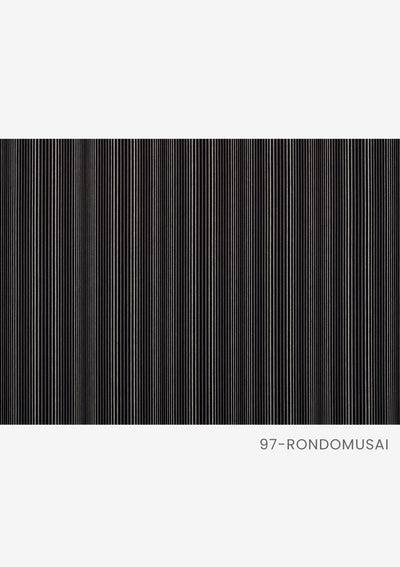 黒と白ストライプ の「ロンド無彩」の生地