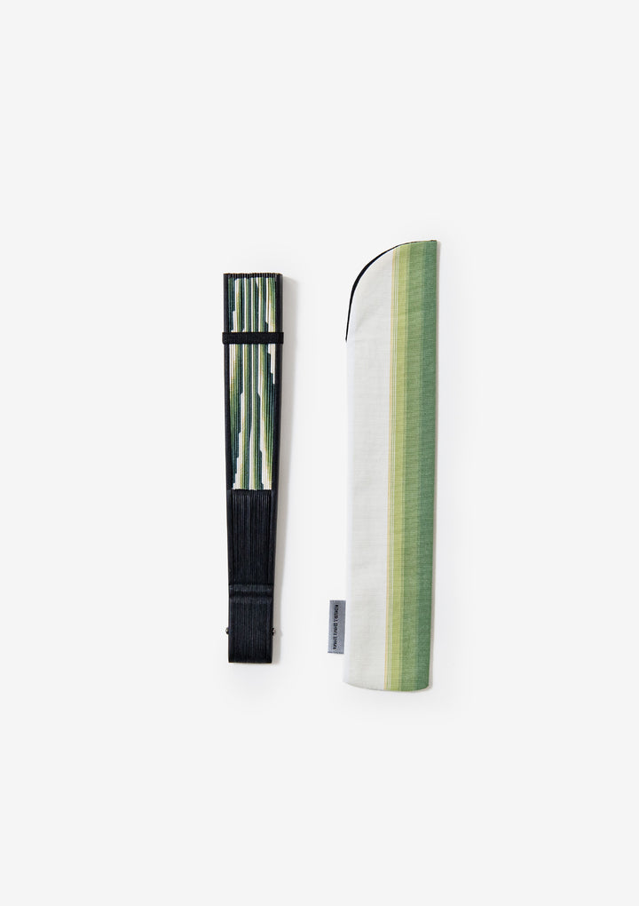 SDGs ］扇子セット 綿×UpDRIFT™（#141 FOREST GREEN）箱入り