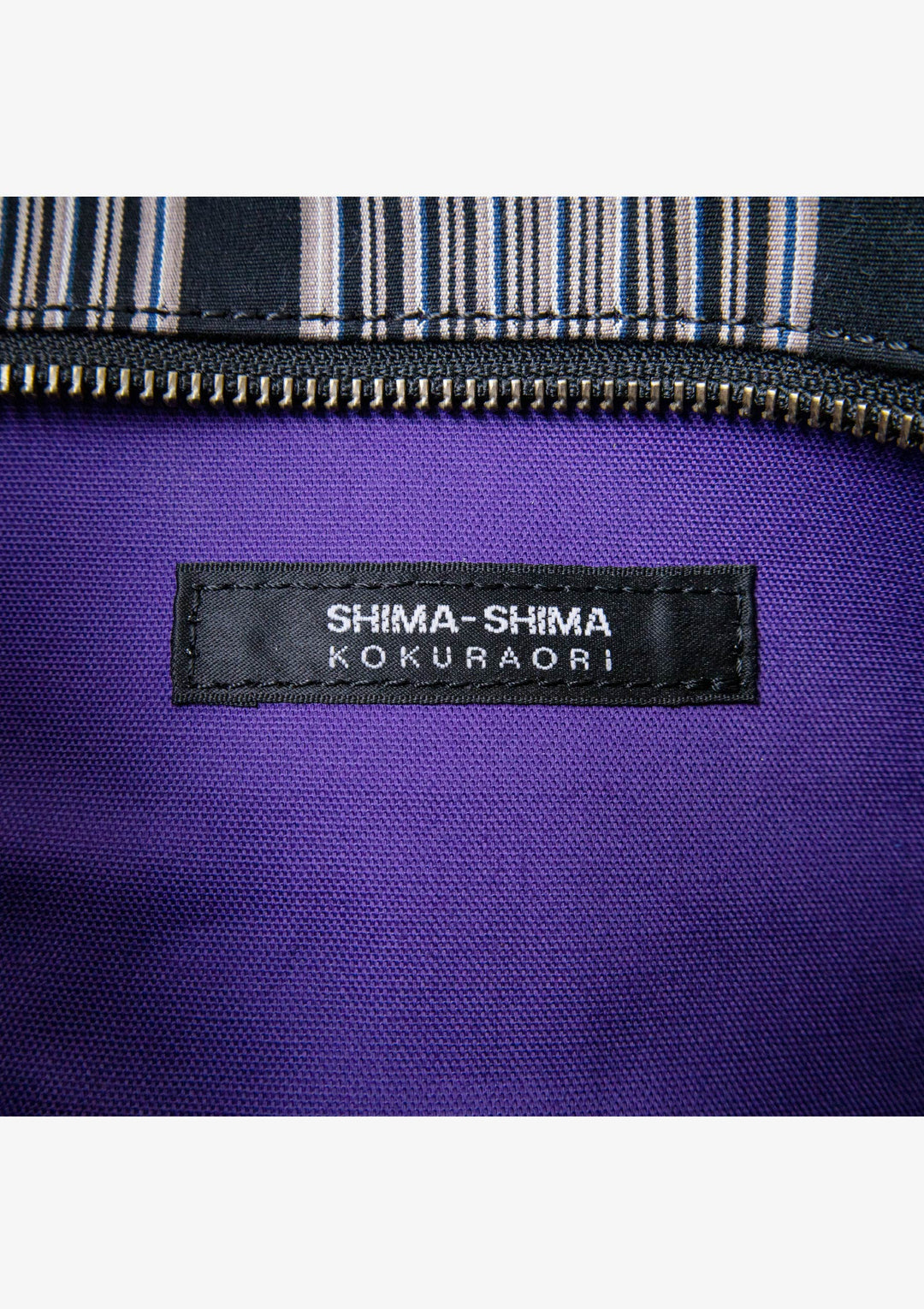♦︎限定★neru design works O-sara22 ブラック BK 皿 ステラ 2WayBag（#41 宵の水） ｜小倉織｜小倉 縞縞 【公式