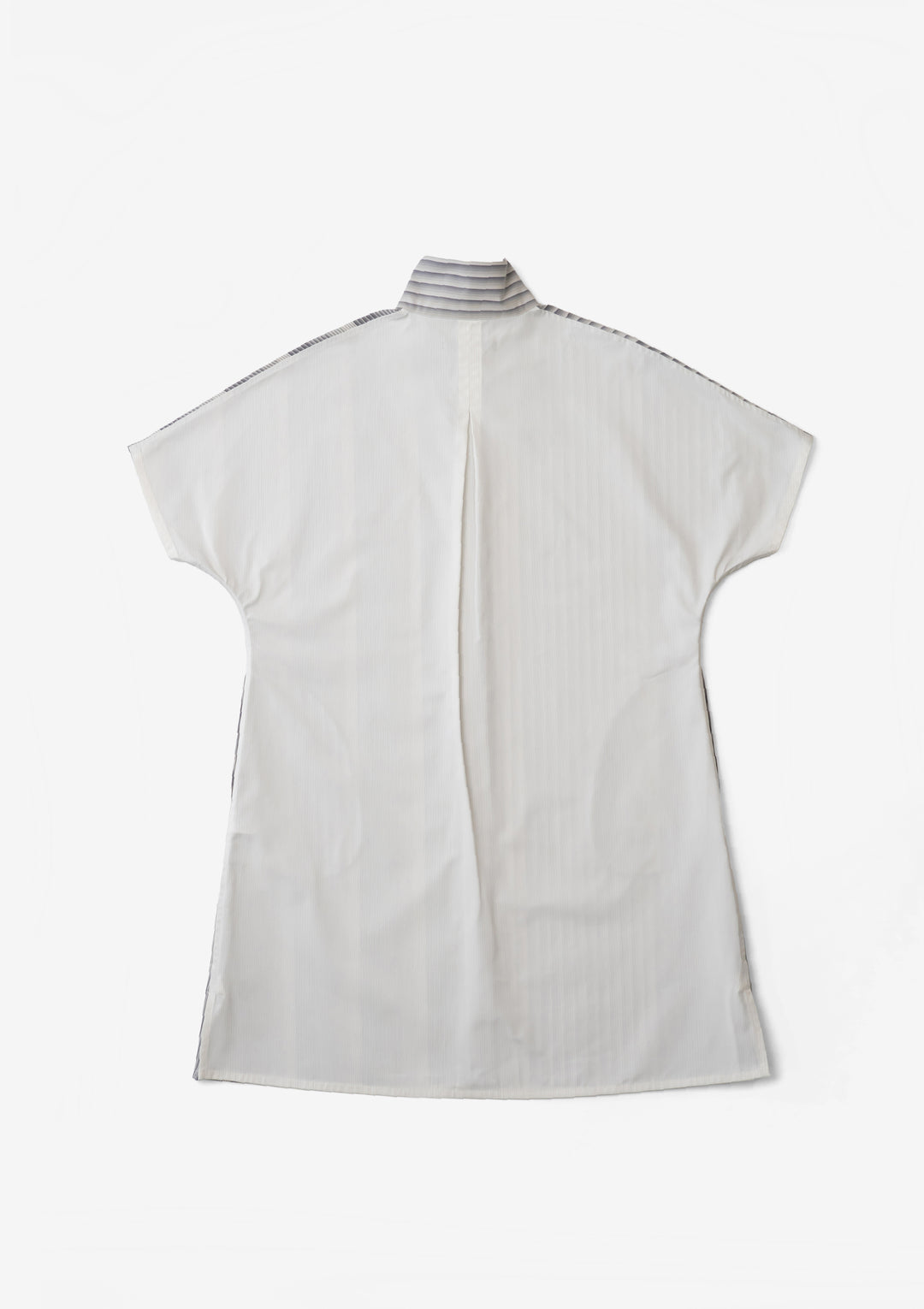 ML×小倉縞縞 ］エッグシャツ（前 #101 灰漸・#109 無彩潮流 ／後 #113