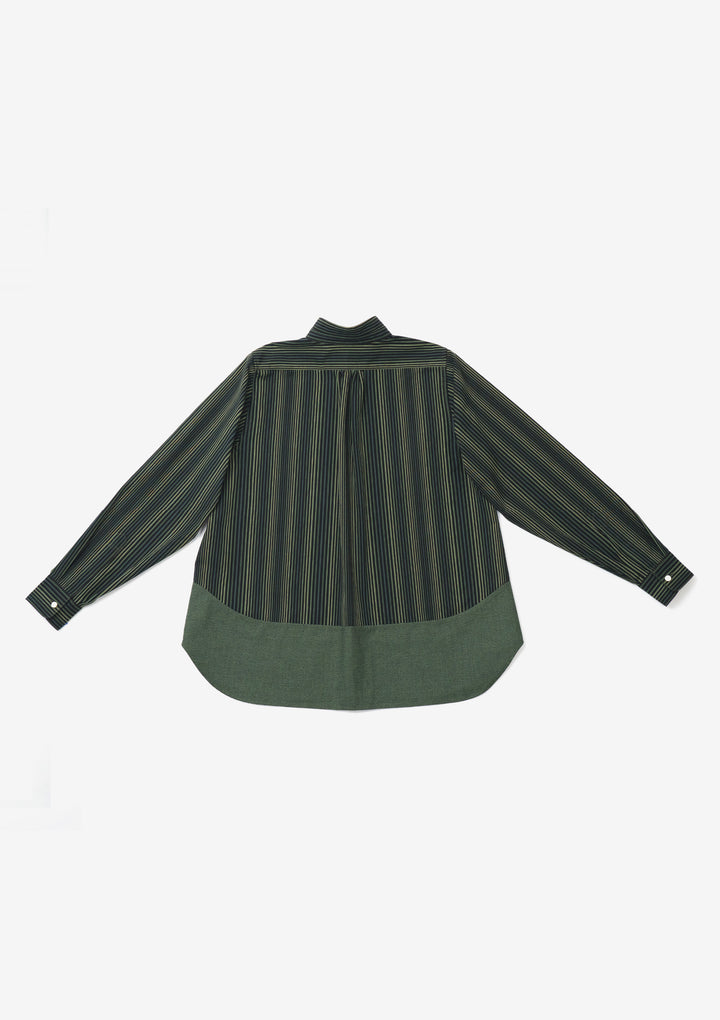 小倉縞縞 チュニックシャツ【フリーサイズ】日本製　綿100% 高級 #03 1274 小倉縞縞 チュニックシャツワンピース【フリー】日本製 綿