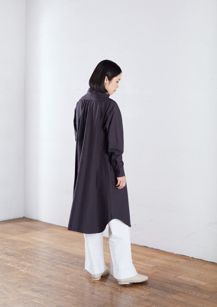 ML×小倉縞縞 ］フレンチプルオーバー ブルーミング丈（#910 霜降