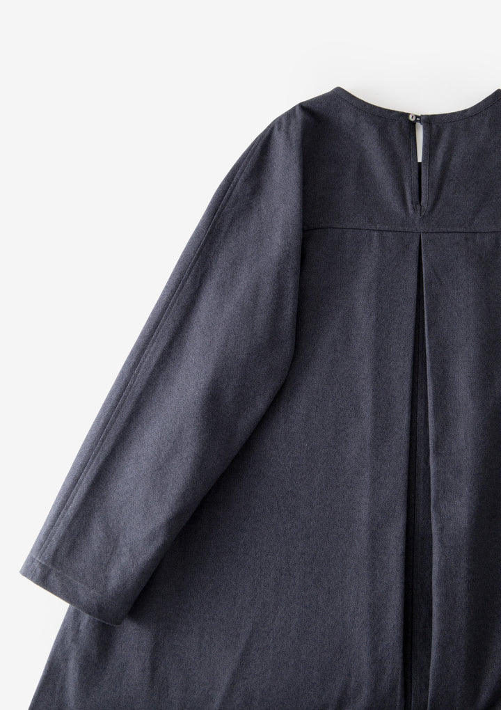 ML×小倉縞縞 ］kiki（#910 霜降小倉 チャコールグレイ×黒） ｜小倉織