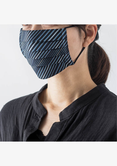 縞縞 抗菌消臭マスク（#124 水衣2021）