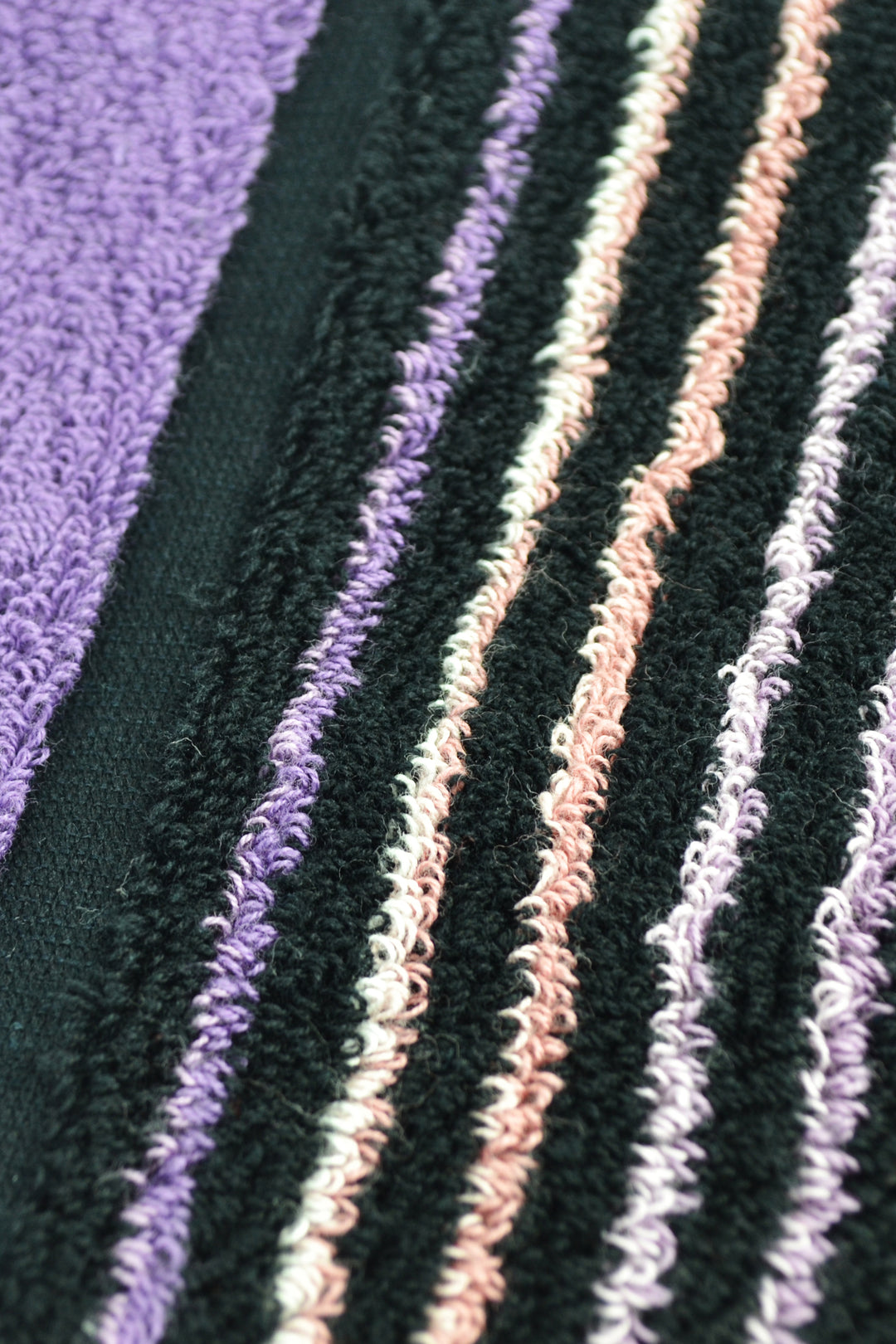 今治 × 縞縞 バスタオル（表 #25 紫紅／裏 #12 藍緑）箱入り