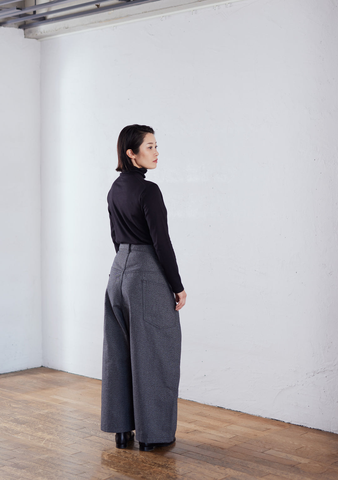 ANREALAGE×KOKURA DENIM ］ハカマデニム（Dark Gray） ｜小倉織